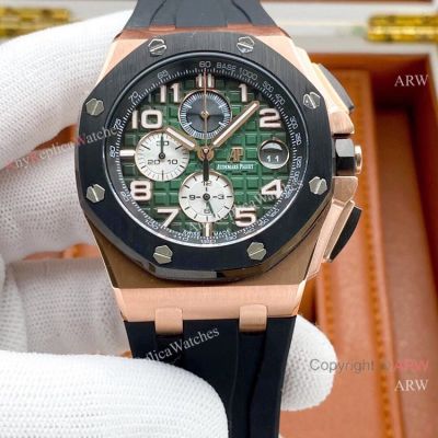 Copy Audemars Piguet Offshore Watches Rose Gold and Black